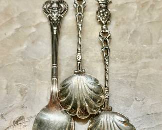 Fabulous Sterling spoons 19th C