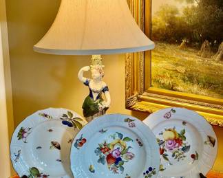 HEREND SOUP PLATES 6