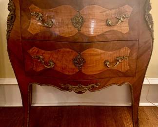 19th C walnut inlaid Bombay chest