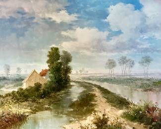 English signed landscape