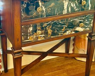 1989s MARBLE AND WALNUT CAMPAIGN CHEST