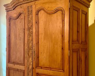 18th C Louis armoire with shelves