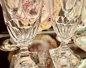 Antique port glasses
