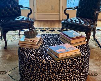 Custom large ottoman