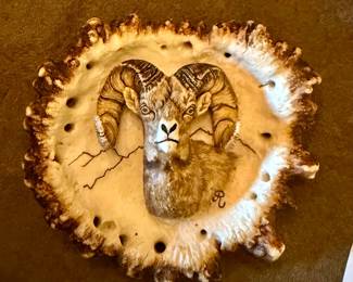 Amazing carved antler buckle