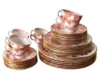 Large set of antique RCD RED AVES