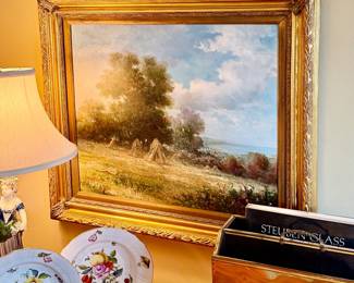 Antique English oils