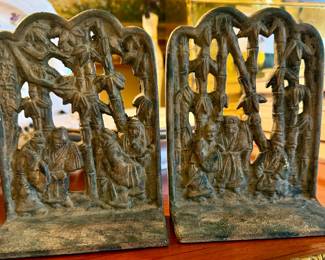 Antique turn of the century bronze bookends…heavy!!!