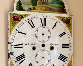Antique floor clock face