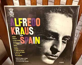 Alfredo Kraus of Spain Vinyl Record