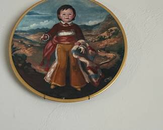 The Red Boy Portrait Plate