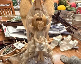 Angel with Child Figurine - "Believe"