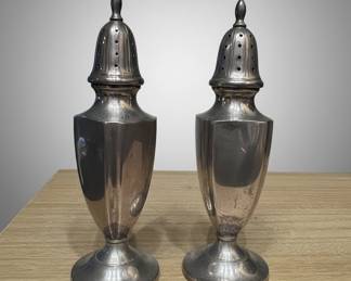La France Silver Salt and Pepper Shakers