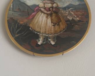 Agapito Labios "Girl with Doll" Decorative Plate
