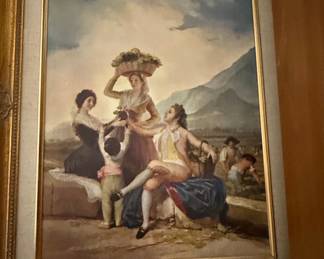 Oil Painting "Autumn, or The Grape Harvest (La Vendimia)" by Francisco de Goya
