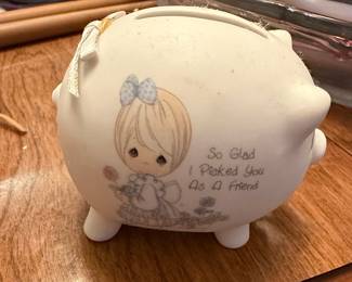 Precious Moments "So Glad I Picked You As A Friend" Piggy Bank