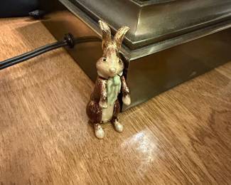 Monet Enamel Bunny Figurine