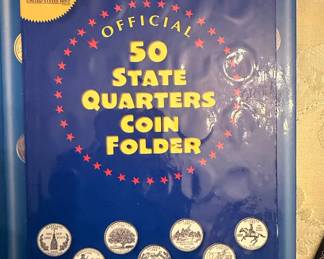 Official 50 State Quarters Coin Folder