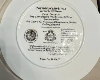 The Man of Law's Tale Collector Plate by G.A. Hoover