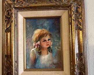 Portrait of a Young Girl, Signed "Chilloie"