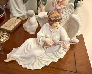 O'Well Porcelain Angel Figurine with Lyre