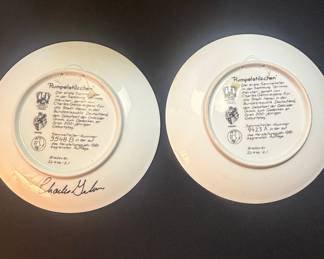 Charles Gehm 'Rumpelstiltsken' Collector Plates (Set of 2) - Konigszelt Bavaria