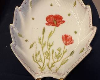 Royal Copenhagen Hand-Painted Poppy Dish