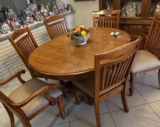 East West Furniture 7-Piece Oval Dining Set