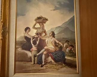 Oil Painting of "Autumn, or The Grape Harvest (La Vendimia)" by Francisco Goya