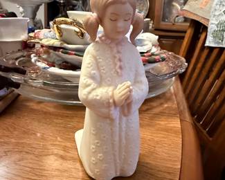 Goebel Crafts "Praying Girl" Candle Holder by Laszlo Ispanky
