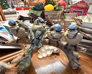 Blue Jay Figurine Group by Napcoware