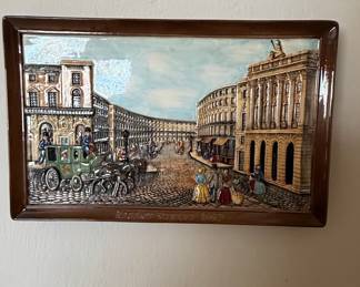 Regent Street 1852 Ceramic Relief Plaque