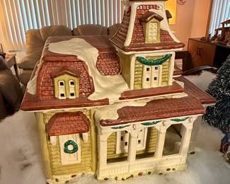 Ceramic Christmas Village House