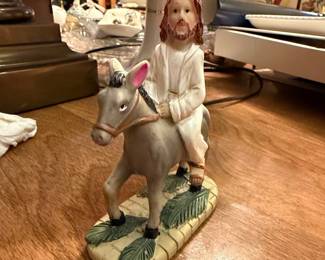 Jesus Riding a Donkey Figurine