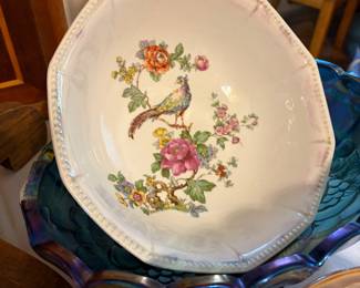 Decorative bowl, carnival glass