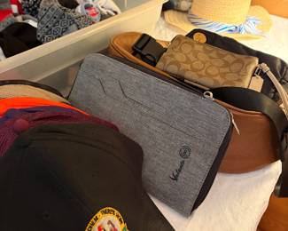 Coach bags, hats