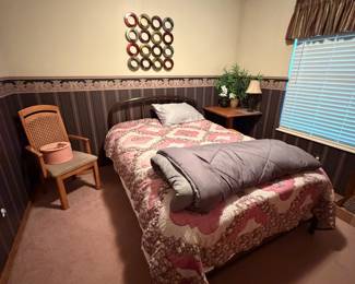 Bedding, bed and frame