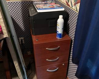 File cabinet, printer