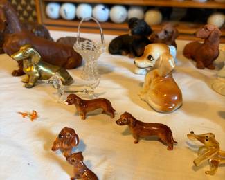 Mini dachshund figurines