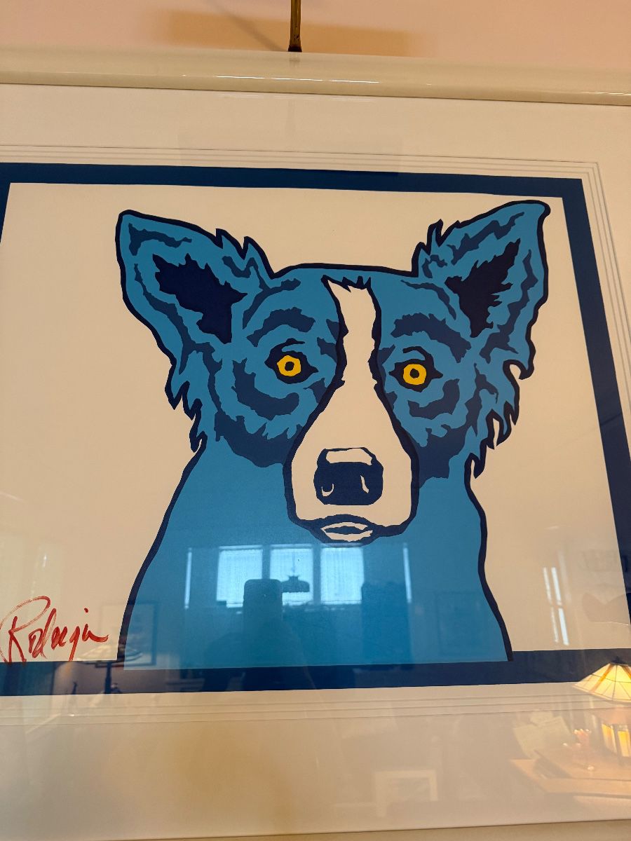 BLUE DOG LITHOGRAPH       7,500.00 OR BEST OFFER!!!!!