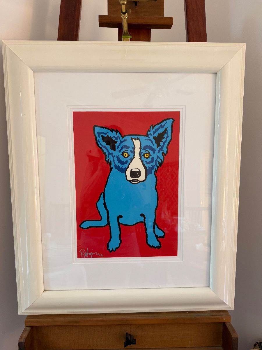 BLUE DOG LITHOGRAPH