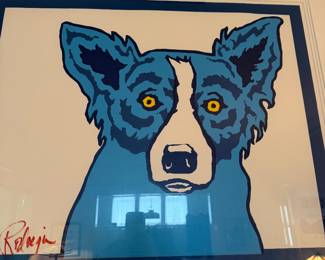 BLUE DOG LITHOGRAPH 7,500.00 OR BEST OFFER!!!!!
