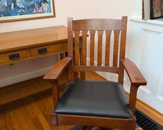 STICKLEY MISSION STYLE OFFICE CHAIR