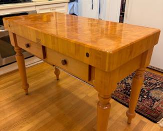 BOOS BLOCK BUTCHER BLOCK TABLE