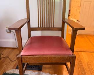 SET OF 4 STICKLEY CHAIRSSET OF 4 STICKLEY ARM CHAIRS
