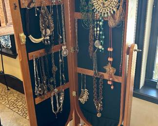 The jewelry cabinet is sold.  Jewelry is for sale.