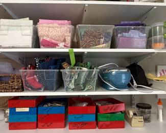 Sewing Notions and Fabric Collection