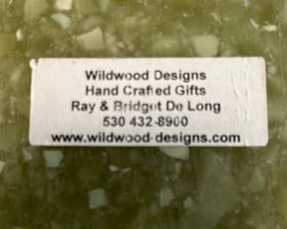 Wildwood Designs Hand Crafted Green Aventurine Apple Paperweight