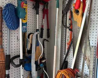 Assorted Garden and Garage Tools