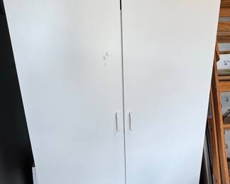 White Two-Door Storage Cabinet